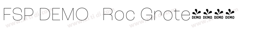 FSP DEMO   Roc Grote字体转换